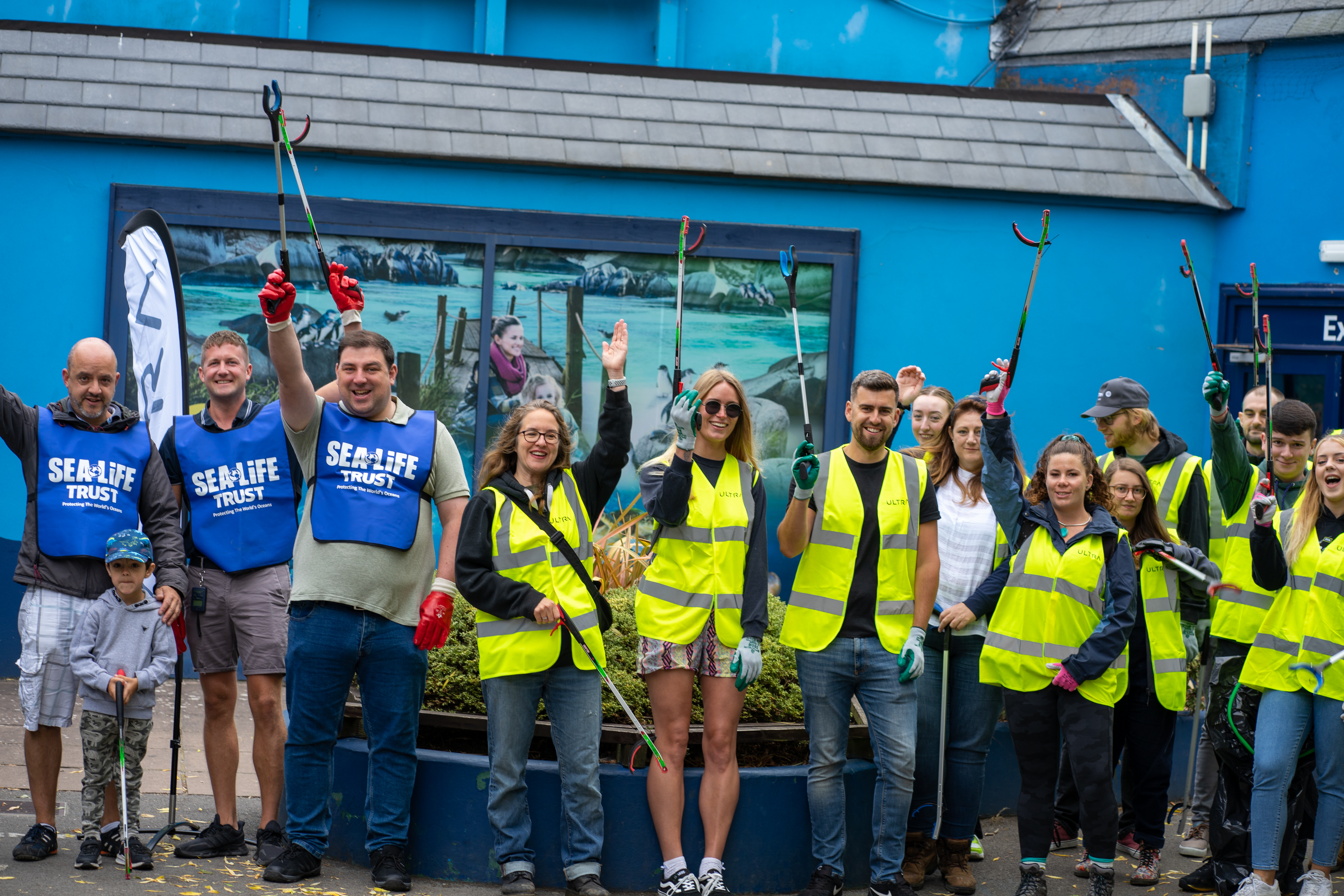 ULTRA and SEA LIFE Weymouth partner for a Beach Clean up